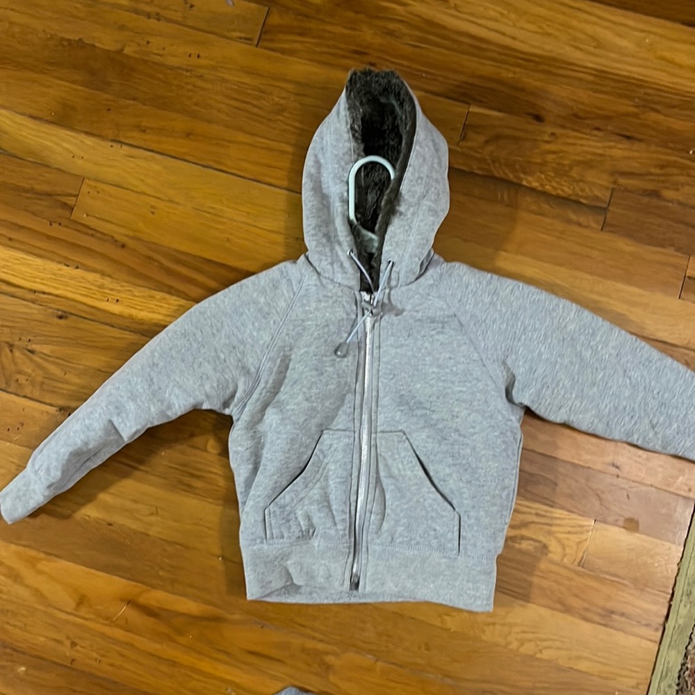 FINAL PRICE Fur Lined Full Zip Hoodie 6X